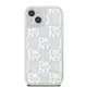 DKNY iPhone 15 / 14 / 13 Case Liquid Glitter Multilogo, White