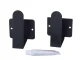 Wall-Mounted Holder for Pot Lids and Cutting Boards, Metal, 2 Pcs, Black