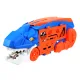 Dinosaur T-Rex Truck Car Transporter with Race Track, Launcher and 6 Cars