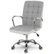 Sofotel Benton Office Chair, Fabric/Eco-Leather, Grey/White