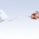 Joyroom JR-TCL06 67W GaN Wall Charger with Retractable USB-C Cable - White