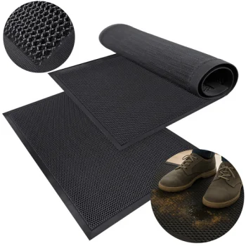 Ruhhy 26185 Entrance Doormat 90x60cm, Black
