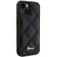 Guess iPhone 15 Case Quilted Metal Logo, Black