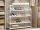 5-Tier Shoe Rack 59 x 22 x 82 cm, White
