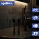 Sonic Toothbrush Replacement Heads Soulima X800 2 Pack Soft Medium, black