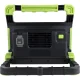REV Spot Green 50W Cordless LED Work Light with Stand, Black / Green