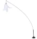 Interactive Cat Wand Toy with Suction Cup and Feathers, 95 cm