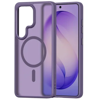 Tech-Protect Magmat MagSafe Case for Samsung Galaxy S26 Ultra - Matte Purple