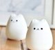 Kids Bedside Table LED Lamp Night Light with Remote USB RGB, Cat