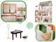 LULILO Wooden Play Dollhouse with Furniture and LED Lightning, 78cm