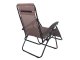 Folding Garden Lounger Zero Gravity with Table, Brown