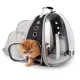 Folding Pet Cat Dog Travel Backpack Knapsack Rucksack Bag Case, 28-68x32x42cm, Black