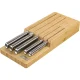 Joseph Joseph Elevate Stainless Steel Knife Set with In-Drawer Bamboo Storage Tray, 5 Piece