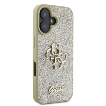 Guess Fixed Glitter Big 4G Case for iPhone 16 - Gold