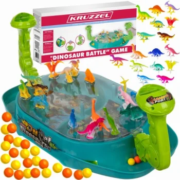 Kruzzel 00024656 Dinosaur Battle Dexterity Game for Kids
