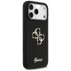 Guess Silicone Big 4G Script Phone Case Cover iPhone 17 Pro Max - Black