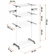 Massido Delia Vertical Clothes Drying Rack, 15 m, White