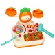 Bibi-inn 4-in-1 Educational Balance Scale Toy with Fishing Game, Orange