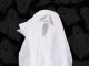 Hanging Halloween Ghost Decoration, 65 cm, Black and White