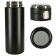 Insulated Travel Mug with LED Temperature Display 12oz, Black