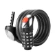 Rockbros RKS531 Cable Bicycle Lock with 5-Digit Code & LED 120cm Black