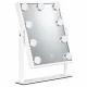 ModernHome LED Makeup Mirror 25x30 cm, 9 Light Bulbs, 3 Color Modes, USB-C
