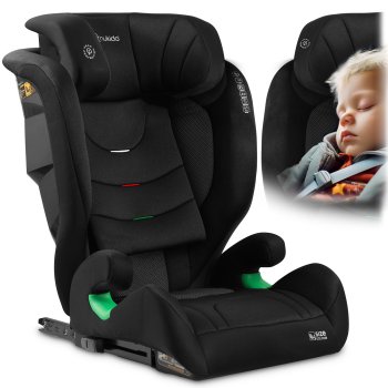 Nukido Louis Soft Black Kids Car Seat 15-36 kg ISOFIX