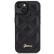 Guess iPhone 15 Case Quilted Metal Logo, Black
