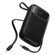 Baseus Qpow2 20000mAh 22.5W Powerbank with Dual Cable with Digital Display + Baseus Simple USB-C 3A Cable 0.3m (Black)...