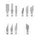 Precision Craft Knife Set with 13 Interchangeable Blades