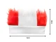 Sports Fan Wig Headband Stadium Hair Accessory, white and red