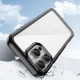 Dėklas iPhone 16 Pro telefonui Outer Space Case su elastingu rėmeliu, juodas