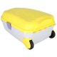 Kids Travel Suitcase on Wheels with LED, Cabin Luggage, Yellow