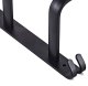 Metal Towel Rack Hanger Holder with Hooks, 50cm, Black
