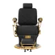 Gabbiano Leonardo Barber Chair Black with Gold Base