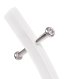 ModernHome Standing Coat Rack with 9 Hooks, White