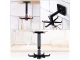 Rotating Kitchen and Bathroom Hanger with 6 Hooks, Black