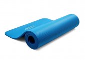 4Fizjo Gymnastic Non-Slip Fitness Foam Yoga Mat Foam NBR 180x60x1cm, Blue