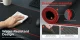 Large Gaming Mouse Pad 800x300x3mm Black/Red