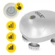 4Fizjo 1272 Waterproof Electric Head Massager, White