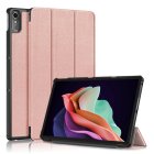 Lenovo Tab P11 Gen 2 (TB350FU) Trifold Stand PU Leather Hard Protective Cover Case, Rose Gold