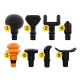 Massage Gun Attachment Set 4FIZJO, 8 pcs, 18 mm