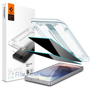 Spigen Glas.TR Ez Fit Privacy aizsargstikls Samsung Galaxy S25 Ultra (2 gab.)