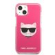 Karl Lagerfeld Choupette Head Case for iPhone 13 - Fuchsia