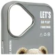 Nimmy Cool&Cute 2.0 Bear Case for iPhone 16 - Gray