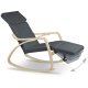 Sofotel Suzi Rocking Lounge Chair with Footrest, Grey