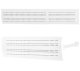 Air Conditioner Deflector AG719B with Vents, White