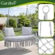 Double Garden Nest Swing Gardlov 300kg Hanging Chair, grey