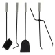 Kaminer 25971 Fireplace Accessory Set 5-in-1, Metal
