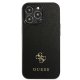 Guess Saffiano 4G Small Metal Logo Case for iPhone 13 Pro / 13, Black